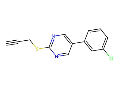 5-(3-Chlorophenyl)-2-(2-propynylsulfanyl)pyrimidine structure