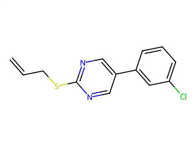 2-(Allylsulfanyl)-5-(3-chlorophenyl)pyrimidine structure
