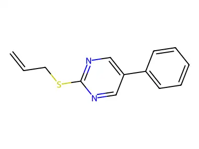 2-(Allylsulfanyl)-5-phenylpyrimidine structure