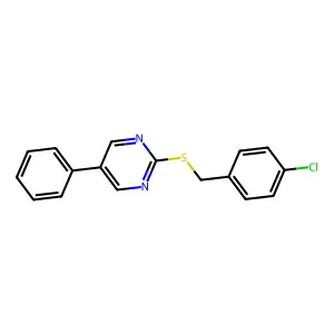 4-Chlorobenzyl 5-phenyl-2-pyrimidinyl sulfide structure