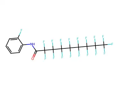 2,2,3,3,4,4,5,5,6,6,7,7,8,8,9,9,9-Heptadecafluoro-N-(2-fluorophenyl)nonanamide structure