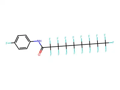 2,2,3,3,4,4,5,5,6,6,7,7,8,8,9,9,9-Heptadecafluoro-N-(4-fluorophenyl)nonanamide structure