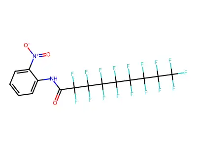2,2,3,3,4,4,5,5,6,6,7,7,8,8,9,9,9-heptadecafluoro-N-(2-nitrophenyl)nonanamide structure