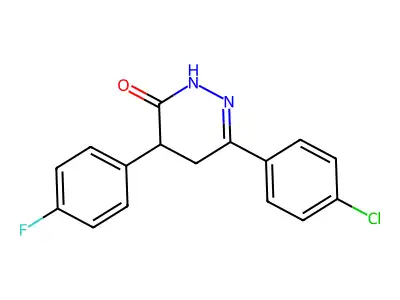 6-(4-Chlorophenyl)-4-(4-fluorophenyl)-2,3,4,5-tetrahydropyridazin-3-one structure