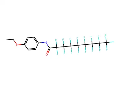 N-(4-ethoxyphenyl)-2,2,3,3,4,4,5,5,6,6,7,7,8,8,9,9,9-heptadecafluorononanamide structure