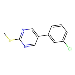 5-(3-Chlorophenyl)-2-(methylsulfanyl)pyrimidine structure