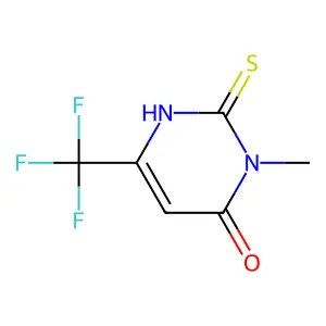 6-hydroxy-1-methyl-4-(trifluoromethyl)-2(1H)-pyrimidinethione structure