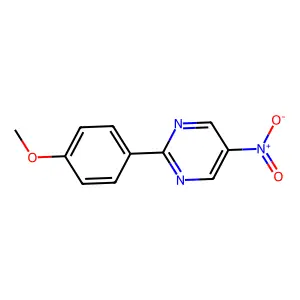 2-(4-Methoxyphenyl)-5-nitropyrimidine structure