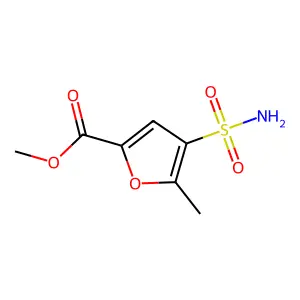 Methyl 5-methyl-4-sulfamoylfuran-2-carboxylate structure