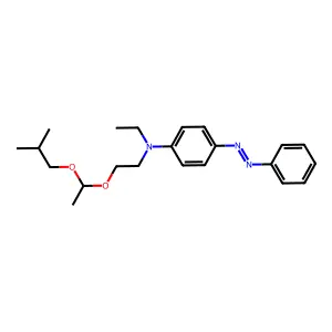 N-Ethyl-N-(2-(1-(2-methylpropoxy)ethoxy)ethyl)-4-(phenylazo)aniline structure