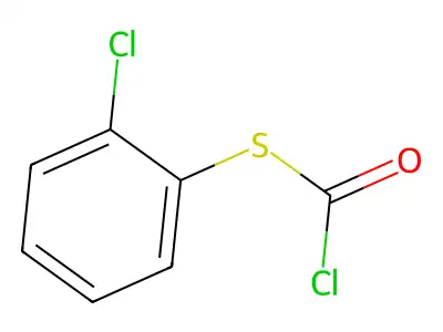 [(2-Chlorophenyl)sulfanyl]carbonyl chloride structure