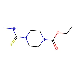Ethyl 4-(methylcarbamothioyl)piperazine-1-carboxylate structure
