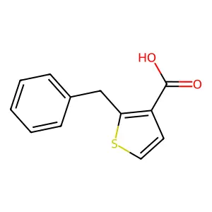 2-Benzyl-3-thiophenecarboxylic acid structure