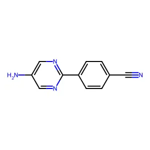5-Amino-2-(4-cyanophenyl)pyrimidine structure