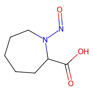 1-Nitrosoazepane-2-carboxylic acid structure