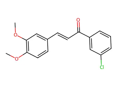 1-(3-Chlorophenyl)-3-(3,4-dimethoxyphenyl)prop-2-en-1-one structure