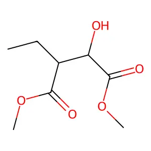 Dimethyl 2-ethyl-3-hydroxysuccinate structure