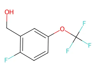 2-Fluoro-5-(trifluoromethoxy)benzyl alcohol structure