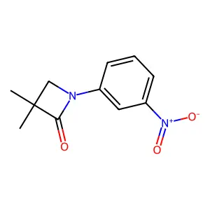 3,3-Dimethyl-1-(3-nitrophenyl)azetidin-2-one structure