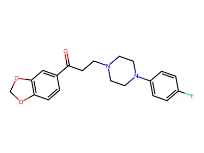 1-(1,3-Benzodioxol-5-YL)-3-(4-(4-fluorophenyl)-1-piperazinyl)-1-propanone structure