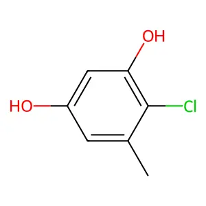 1,3-Benzenediol, 4-chloro-5-methyl- structure