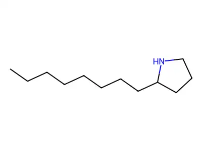 2-Octylpyrrolidine structure