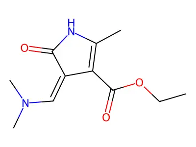 ethyl 4-[(dimethylamino)methylidene]-2-methyl-5-oxo-4,5-dihydro-1H-pyrrole-3-carboxylate structure