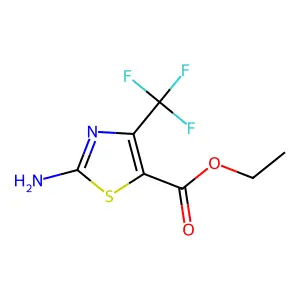 5-Thiazolecarboxylic acid, 2-amino-4-(trifluoromethyl)-, ethyl ester structure