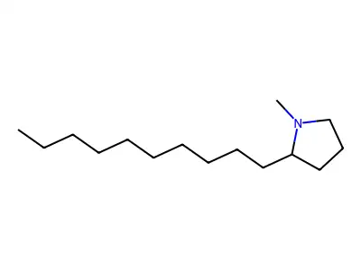 2-Decyl-1-methylpyrrolidine structure