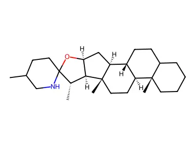 螺茄烷 structure