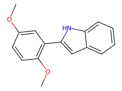 2-(2,5-dimethoxyphenyl)-1H-indole structure