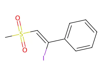 [(Z)-1-iodo-2-methylsulfonylethenyl]benzene structure