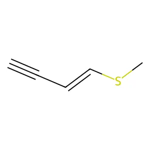 4-Methylthio-3-buten-1-yne structure