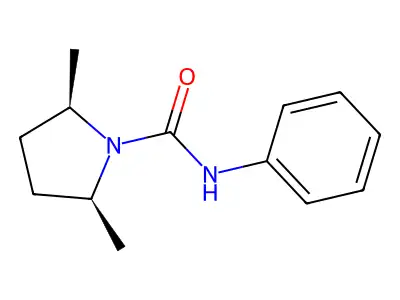2,5-二甲基-N-苯基吡咯烷-1-甲酰胺 structure