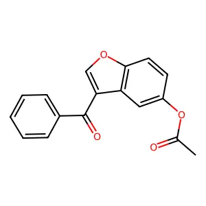 3-Benzoyl-1-benzofuran-5-yl acetate structure