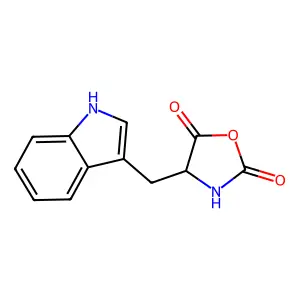 4-(1H-Indol-3-ylmethyl)oxazolidine-2,5-dione structure