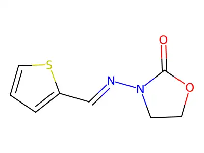 3-{[(Thiophen-2-yl)methylidene]amino}-1,3-oxazolidin-2-one structure