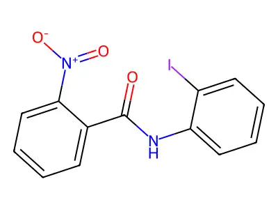 N-(2-iodophenyl)-2-nitrobenzamide structure