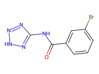 3-bromo-N-(2H-tetrazol-5-yl)benzamide structure