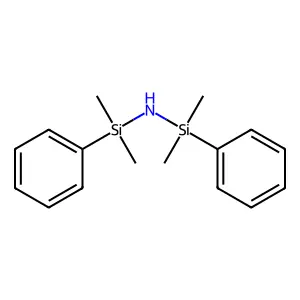 N-(dimethylphenylsilyl)-1,1-dimethyl-1-phenylsilylamine structure