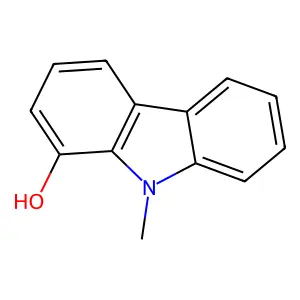 1-hydroxy-N-methylcarbazole structure