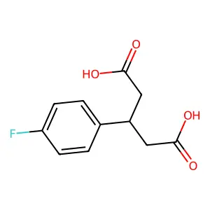 3-(4-氟苯基)戊二酸 structure
