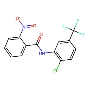N-[2-chloro-5-(trifluoromethyl)phenyl]-2-nitrobenzamide structure