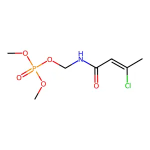 (3-Chlorobut-2-enoylamino)methyl dimethyl phosphate structure