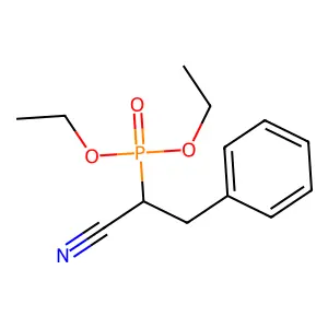 Diethyl(1-cyano-2-phenylethyl)phosphonate structure
