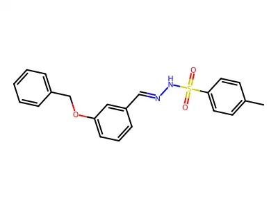 4-methyl-N-[(3-phenylmethoxyphenyl)methylideneamino]benzenesulfonamide structure
