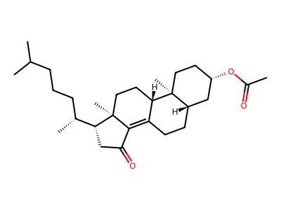 3-Acetoxycholest-8(14)-en-15-one structure