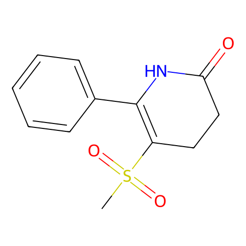 5-(Methylsulfonyl)-6-phenyl-3,4-dihydro-2(1H)-pyridinone structure
