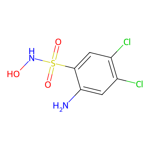 2-amino-4,5-dichloro-N-hydroxybenzenesulfonamide structure
