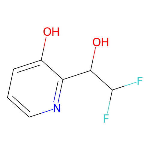 2-(2,2-Difluoro-1-hydroxyethyl)pyridin-3-ol structure
